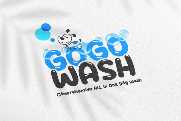 Gogo wash logo design